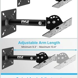 13.4 Inch Universal Speaker Mounting Bracket 75 Lbs Max Load (45)
